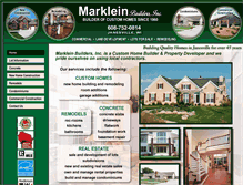 Tablet Screenshot of markleinbuilders.com